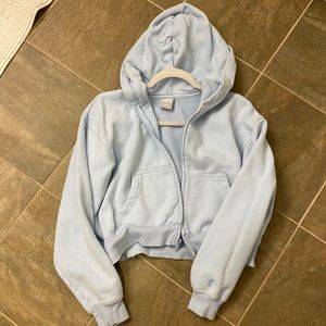 TNA CozyFleece cropped zip up